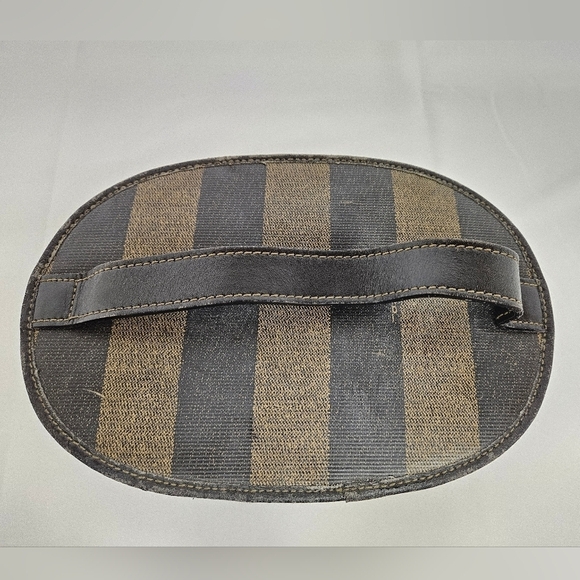 Fendi Vintage FF Vanity Bag in Pequin Stripe with Gold Hardware - Picture 9 of 13